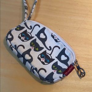 Cute kitty canvas cotton coin purse